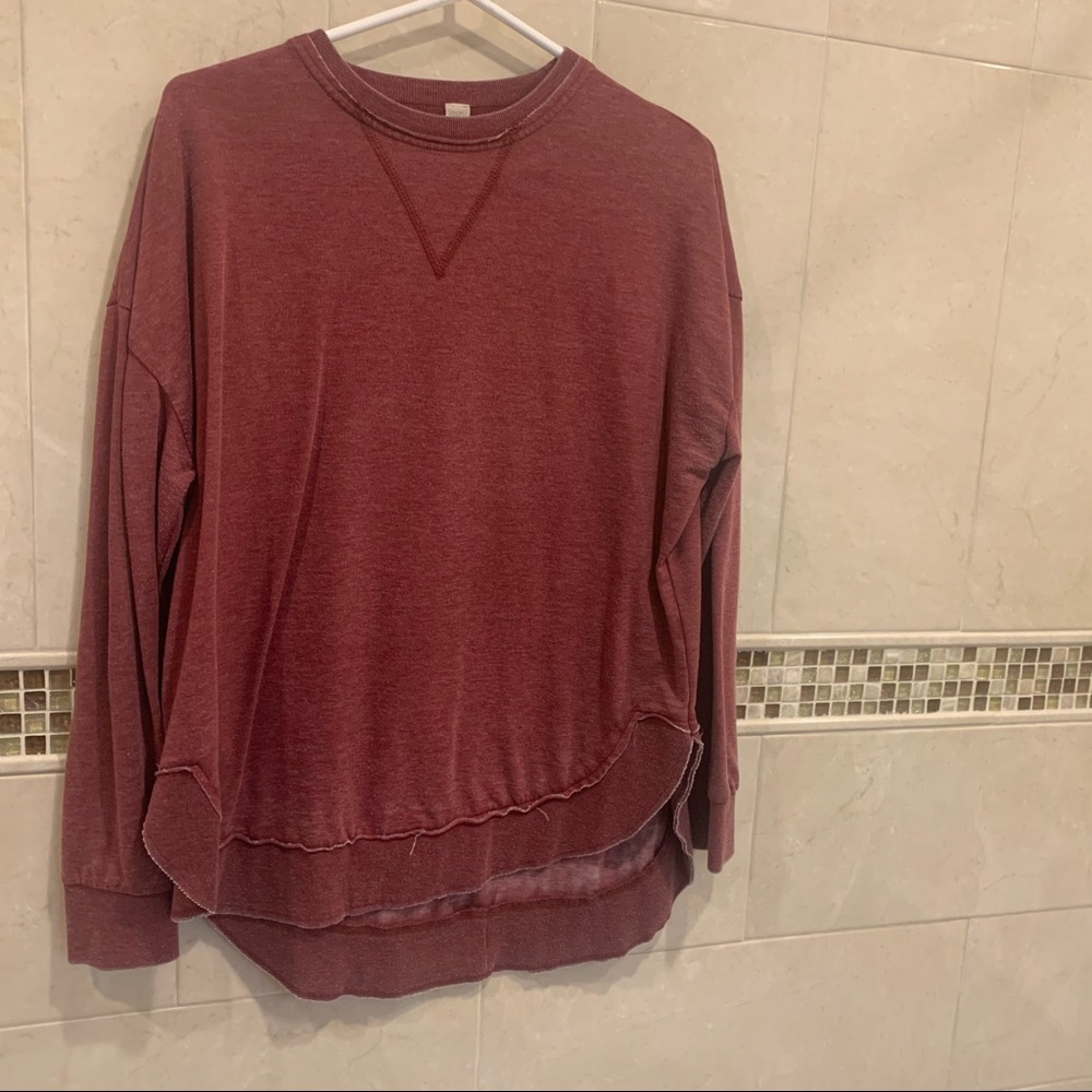 Light sweatshirt red sweatshirt